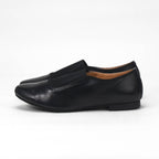 André Mocassins Élégants en Cuir Noir Femme