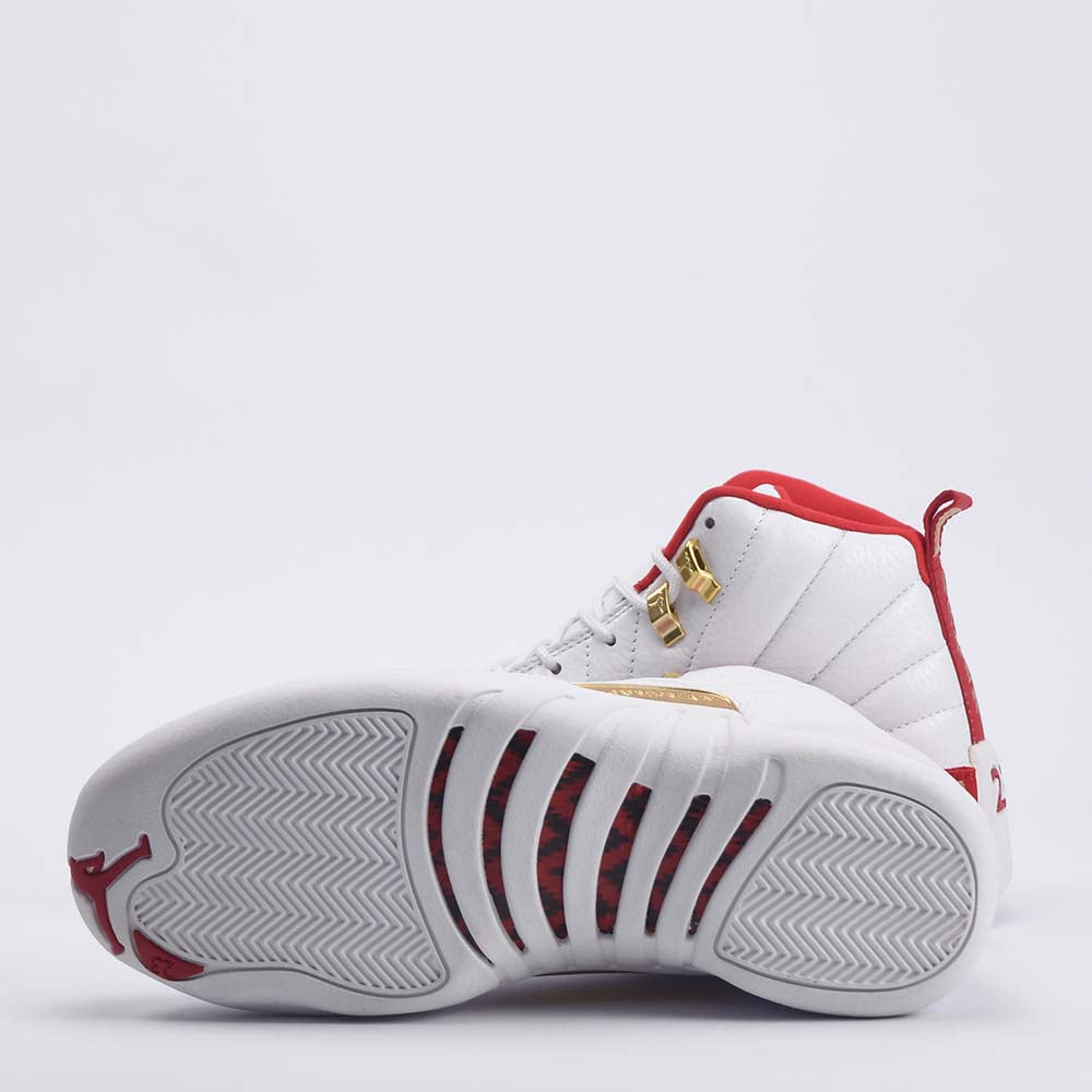 Kimland Baskets Montantes Style Sportif Blanc et Or Homme