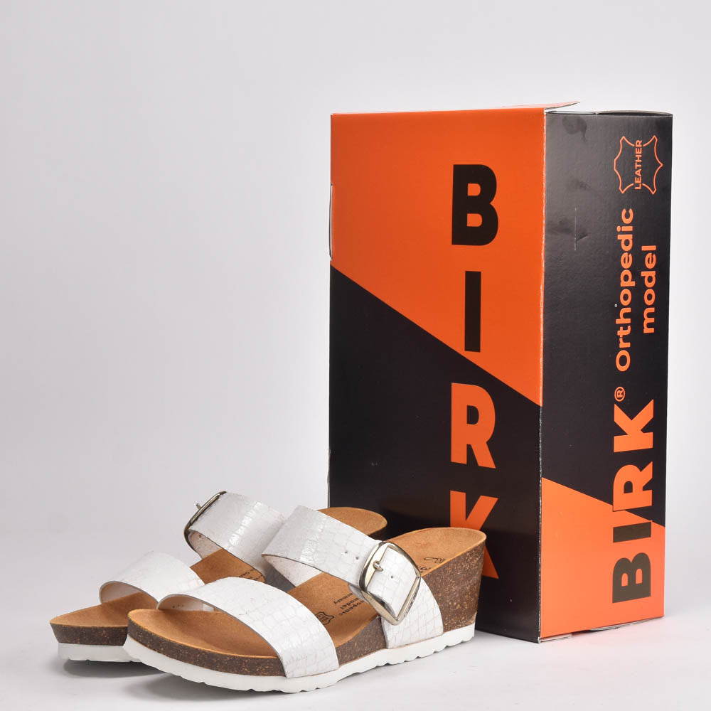 BIRK BLANC CROCO﻿ 1