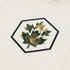 Kimland T-shirt Homme Imprimé Feuille Style Décontracté