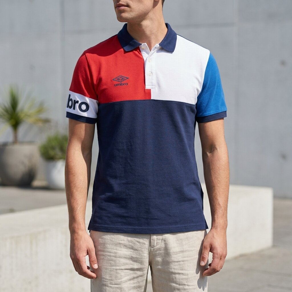 Umbro Polo Sportif Tricolore Homme
