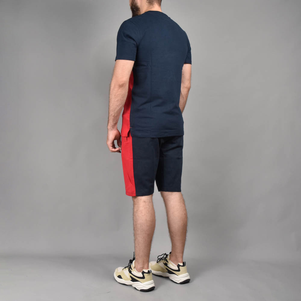 HARD1 Ensemble Sportswear Bicolore Bleu et Rouge Homme