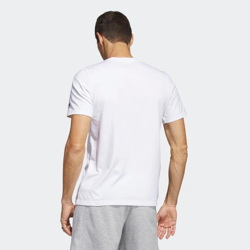 Adidas T-shirt Sportswear Graphique Blanc Homme