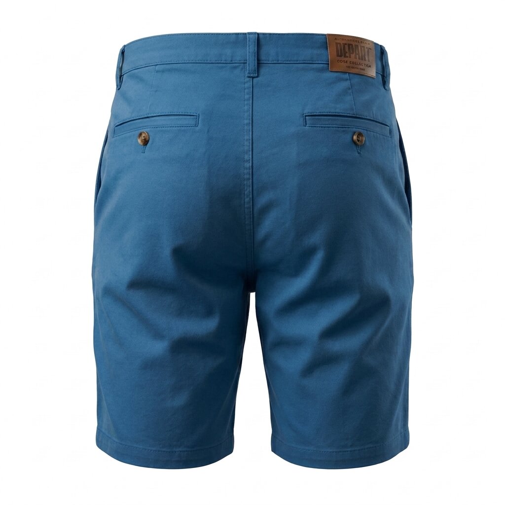 Depart Short Chino Bleu Confortable Homme