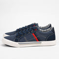 André Baskets en Toile Denim Style Décontracté Homme
