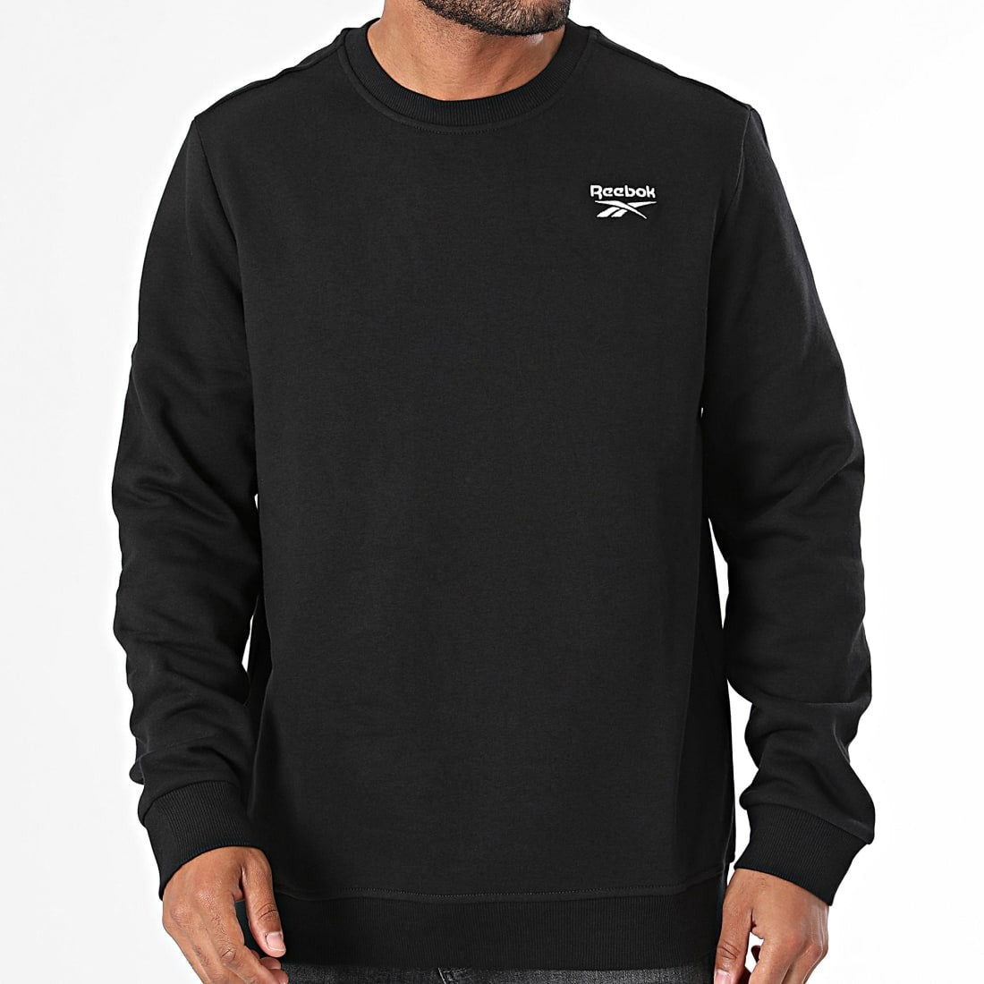 Reebok Sweatshirt Col Rond Logo Classique Homme
