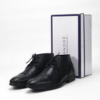 André Bottines Homme Élégantes en Cuir Noir