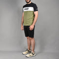 HARD1 T-shirt Tricolore Design Moderne Homme