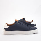 Pepe Jeans Sneakers Adams en Cuir Bleu Marine Homme