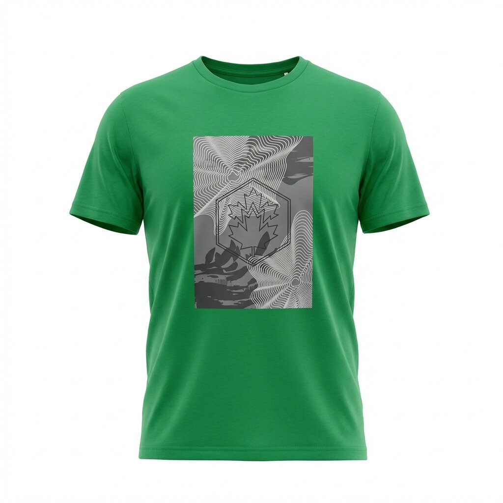 Kimland T-shirt Graphique Feuille d'Érable Homme