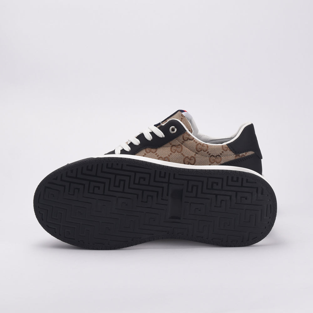 Kimland Baskets Plateforme Motif Monogramme Femme