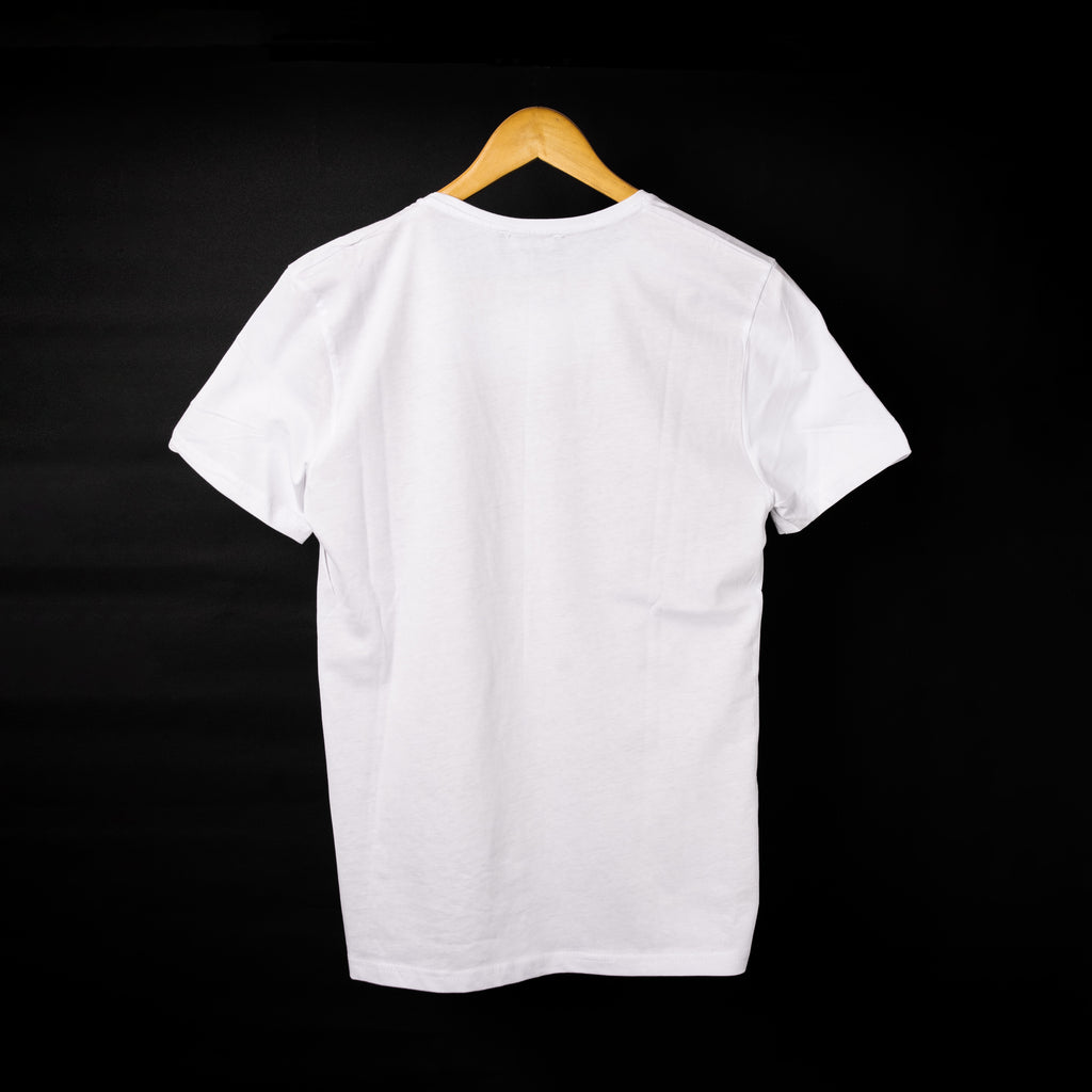 True T-shirt Blanc Logo Gris Homme