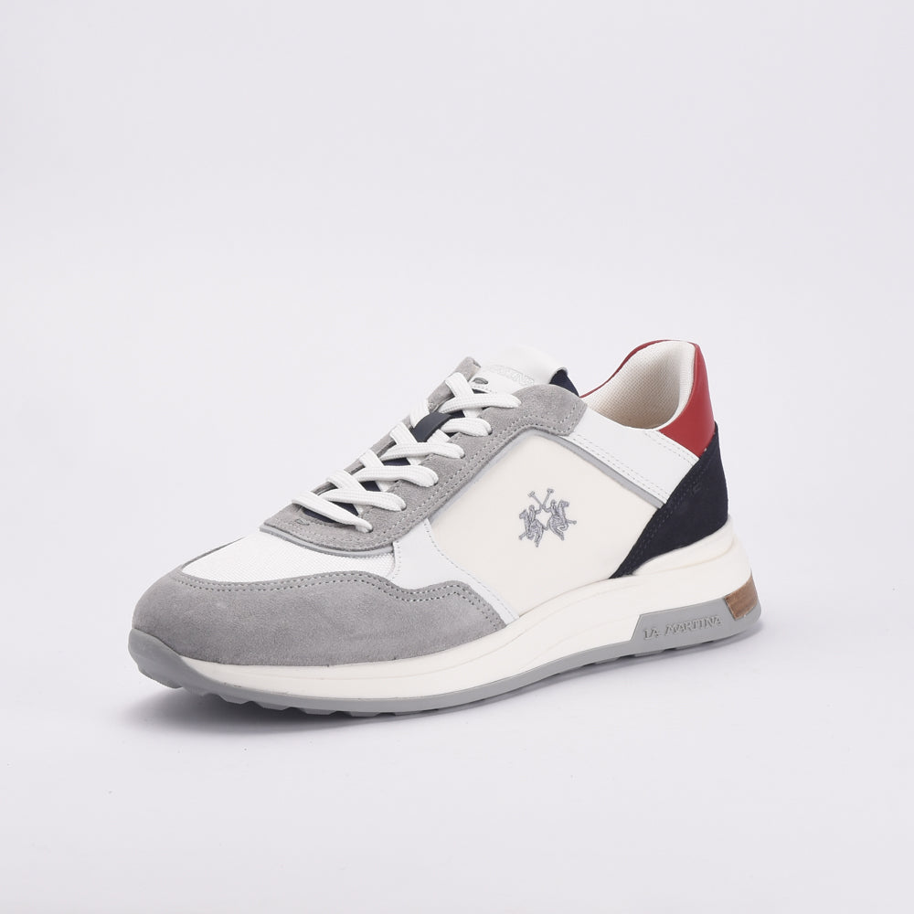 La Martina Sneakers Cuir et Daim Multicolore Homme