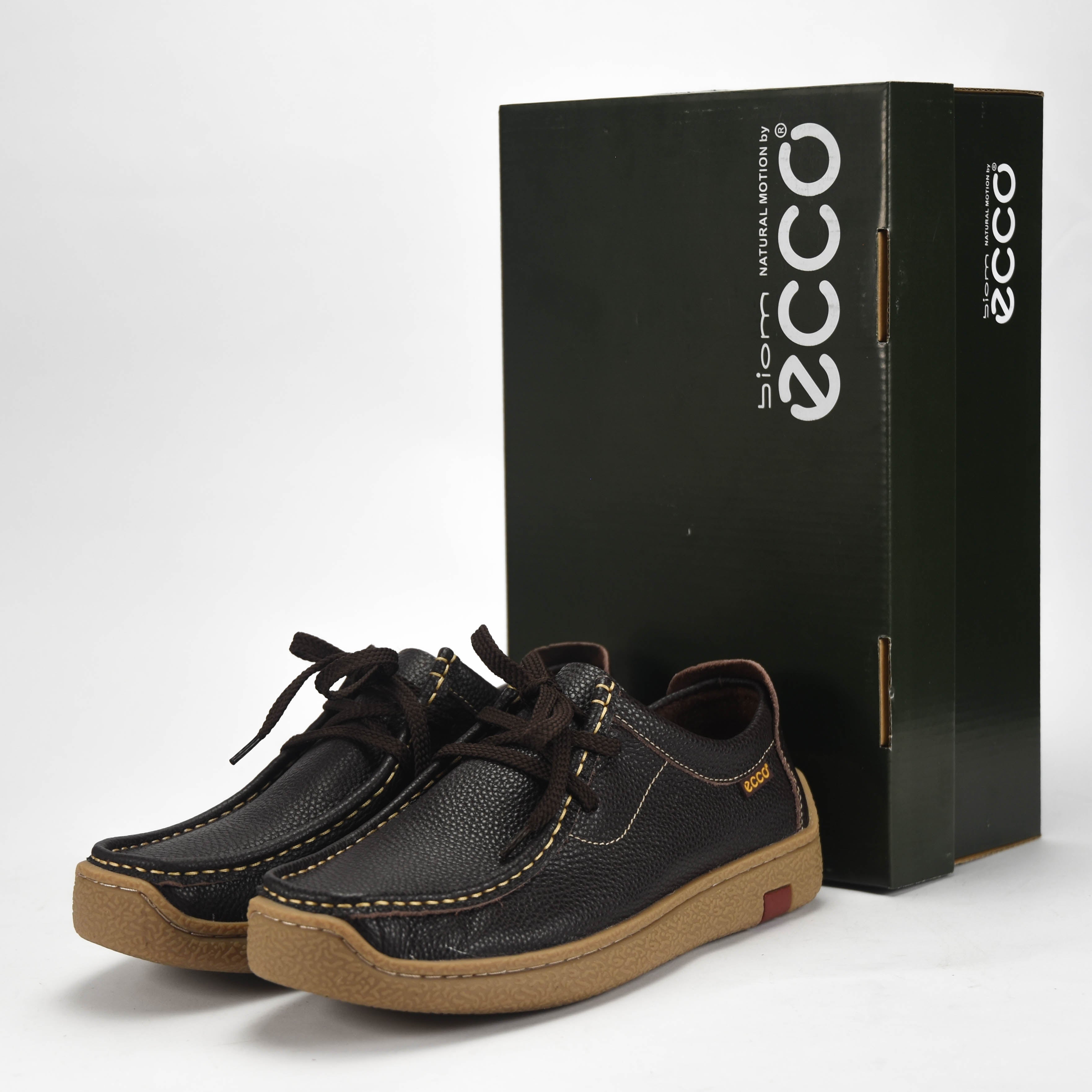 ECCO Chaussures Décontractées en Cuir Grainé Homme