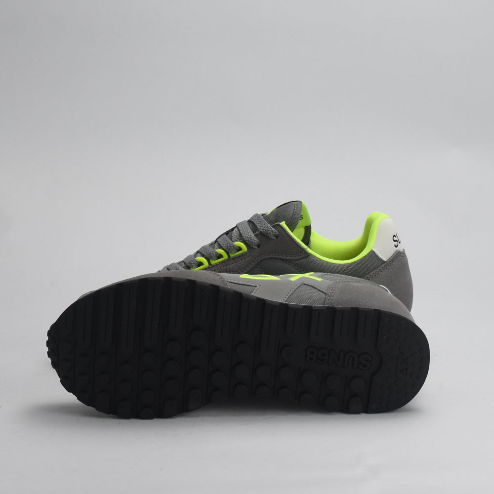 BASKET SUN68 JAKI FLUO 34 GRIGIO MEDIO﻿ 2