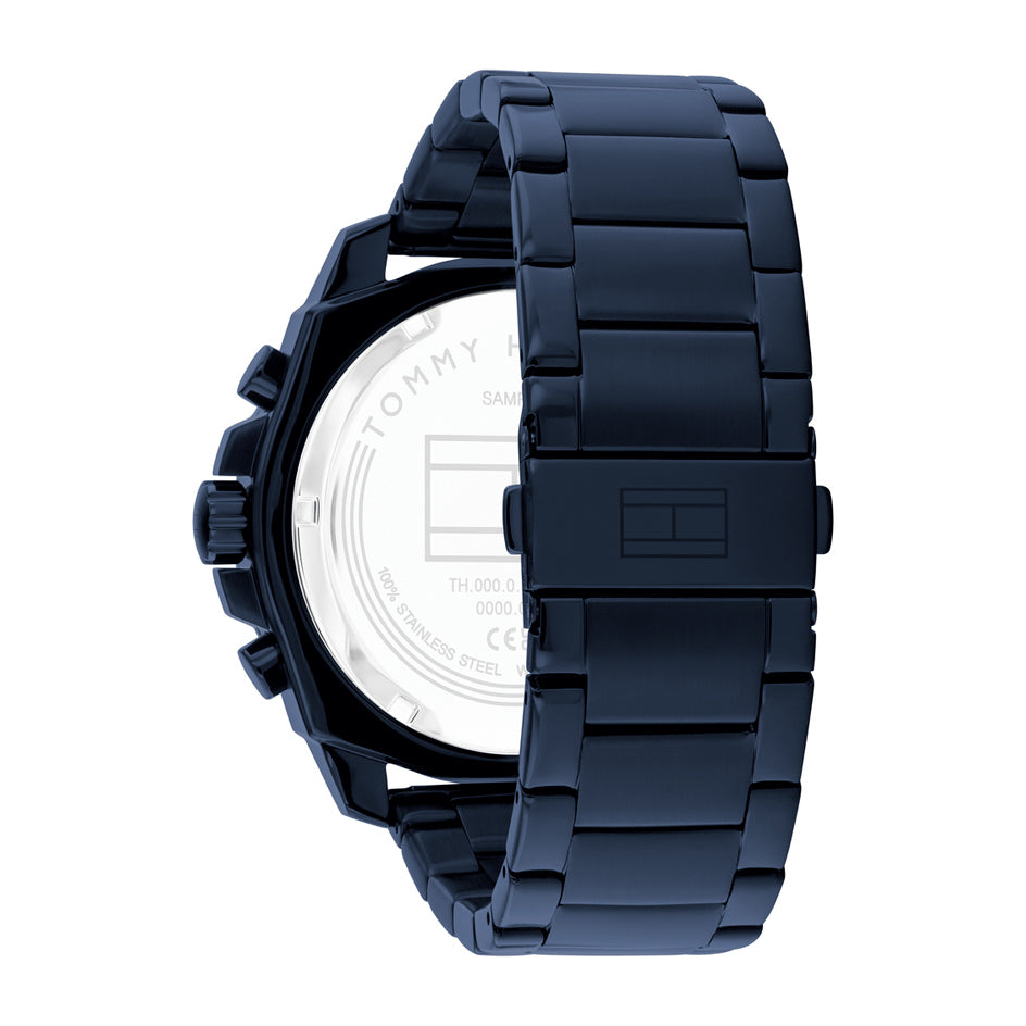 Tommy Hilfiger Montre Acier Inoxydable Bleu Homme