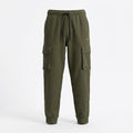 DEPART Pantalon Jogging Cargo Slim Homme Kaki