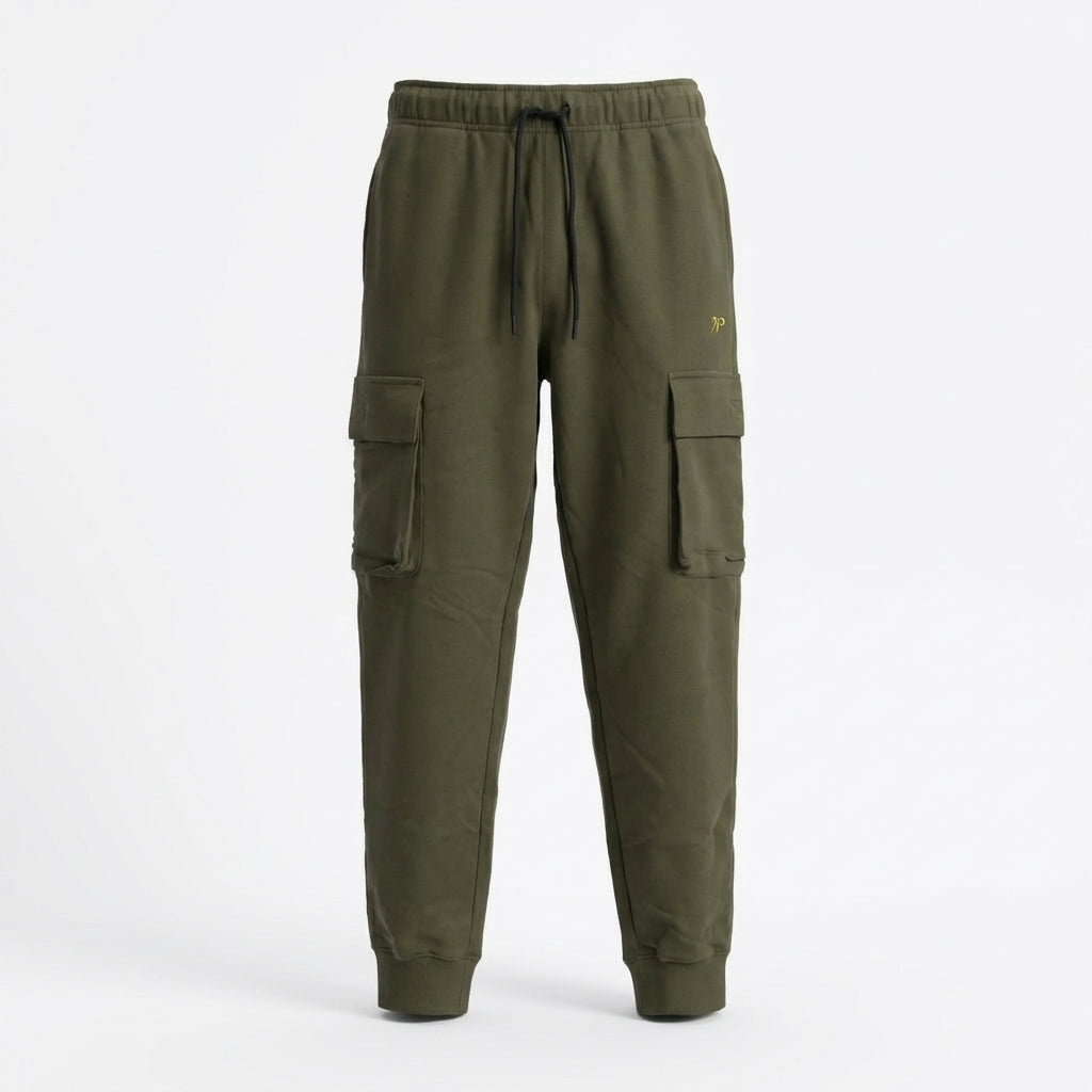 DEPART Pantalon Jogging Cargo Slim Homme Kaki