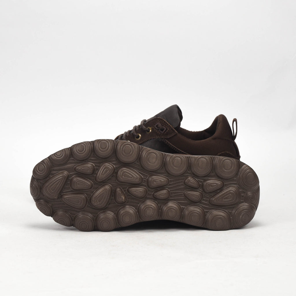 Real Shoes Baskets Marron Confortables Homme