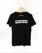 T-shirt NOIR SURVIVOR BE THE CHANGE
