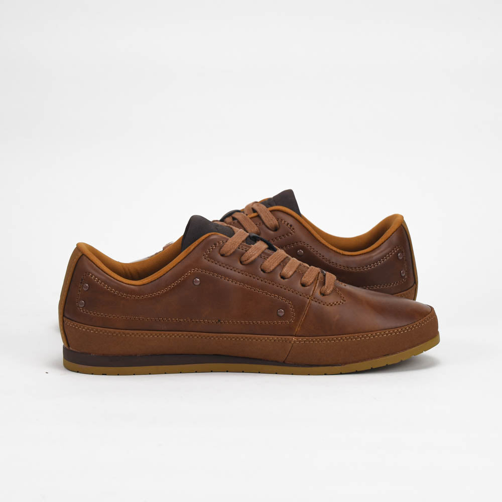 VO7 Baskets Cuir Élégantes Marron Homme