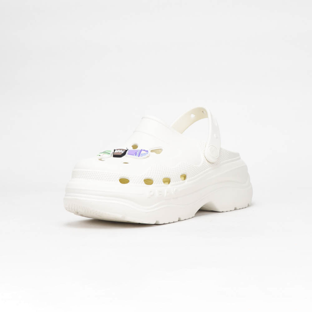 Peak Sabots Plateforme Confortables Blanc Femme