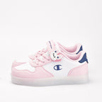 Champion Baskets Basses Roses et Blanches Fille