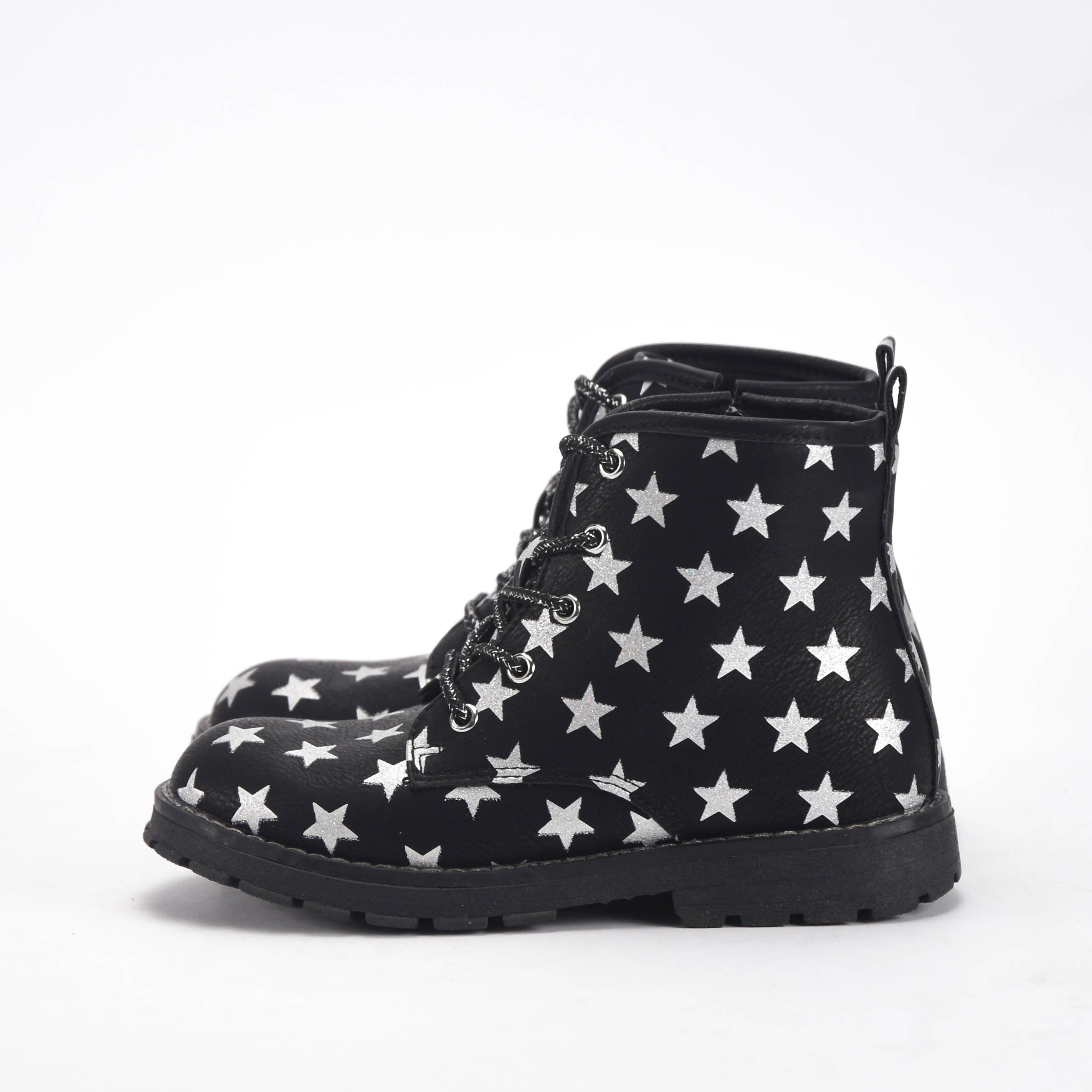 Chicco Bottines à Étoiles Argentées pour Fille