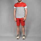 HARD1 Ensemble Été T-shirt et Short Color-block Homme