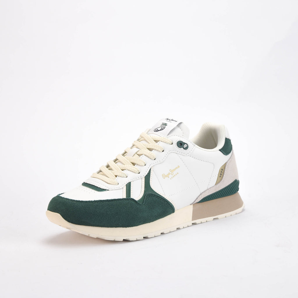 Pepe Jeans Baskets Style Rétro Cuir et Daim Homme
