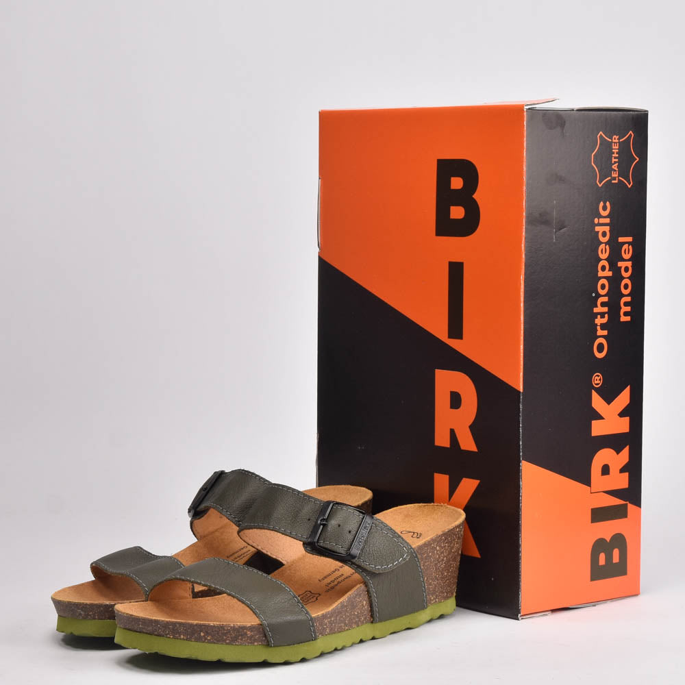 BIRK CUIR VERT﻿ 1