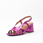 Safety Jogger Sandales à Talons Métallisées Femme