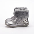 Chicco Bottines Argentées Fourrées Souples Bébé Fille