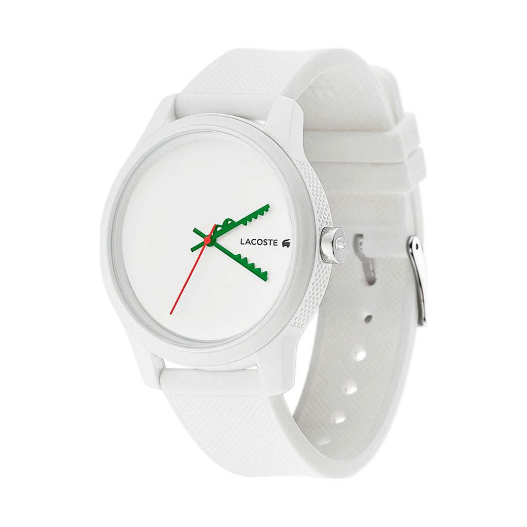 Lacoste Montre Analogique Bracelet Silicone Blanc Homme