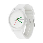 Lacoste Montre Analogique Bracelet Silicone Blanc Homme