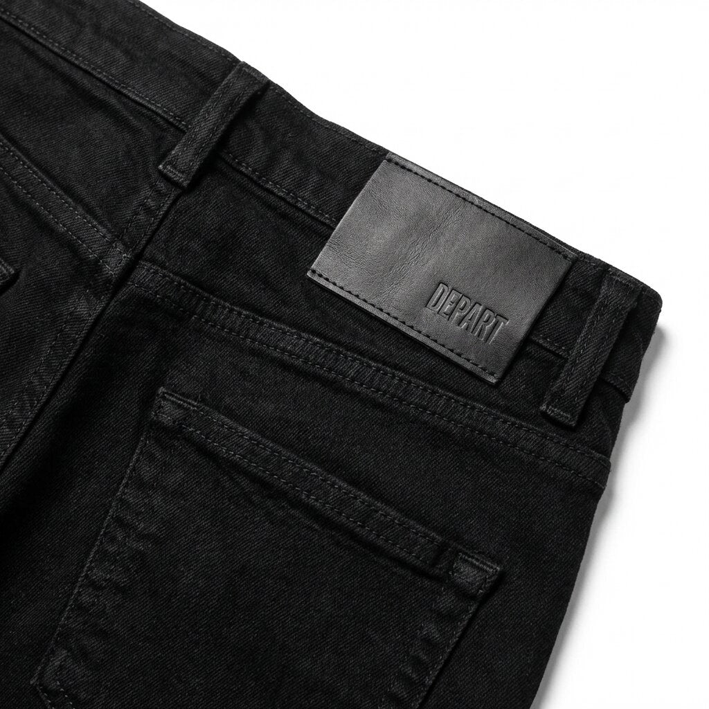 DEPART Jean Regular Noir Homme - Pantalon Classique Confortable