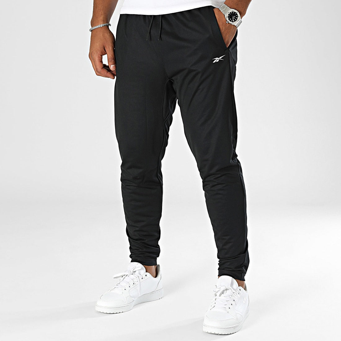 Reebok Pantalon de Jogging Sport Noir Homme