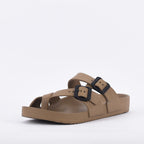 Kito Sandales à Boucles Confortables Beige Unisexe