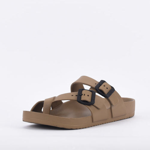 Kito Sandales à Boucles Confortables Beige Unisexe