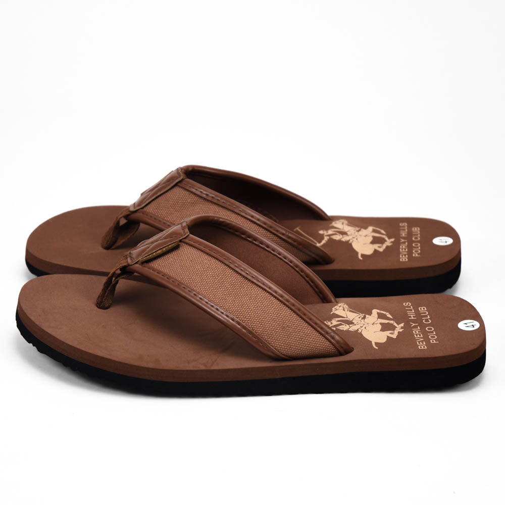 Beverly Hills Polo Club Claquettes Confortables Marron Homme
