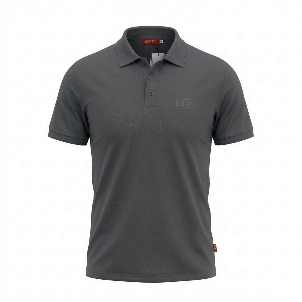 Kimland Polo Homme Élégant Gris Décontracté
