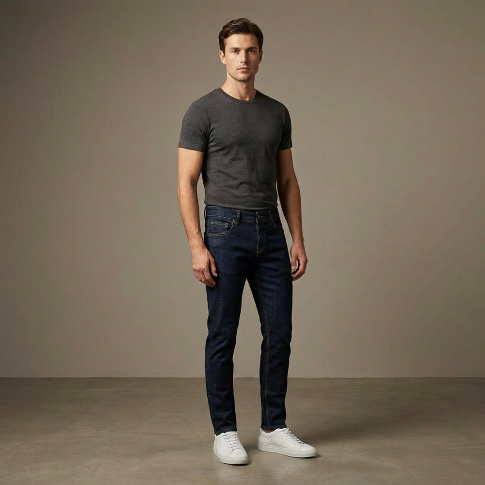 DEPART Pantalon Jean Slim Bleu Homme