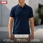 Départ Polo Homme Bleu Marine Élégant et Confortable