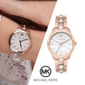 Michael Kors Montre Élégante Dorée Rose Femme