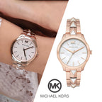 Michael Kors Montre Élégante Dorée Rose Femme