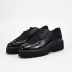 André Chaussures Derby Style Richelieu Noir Femme