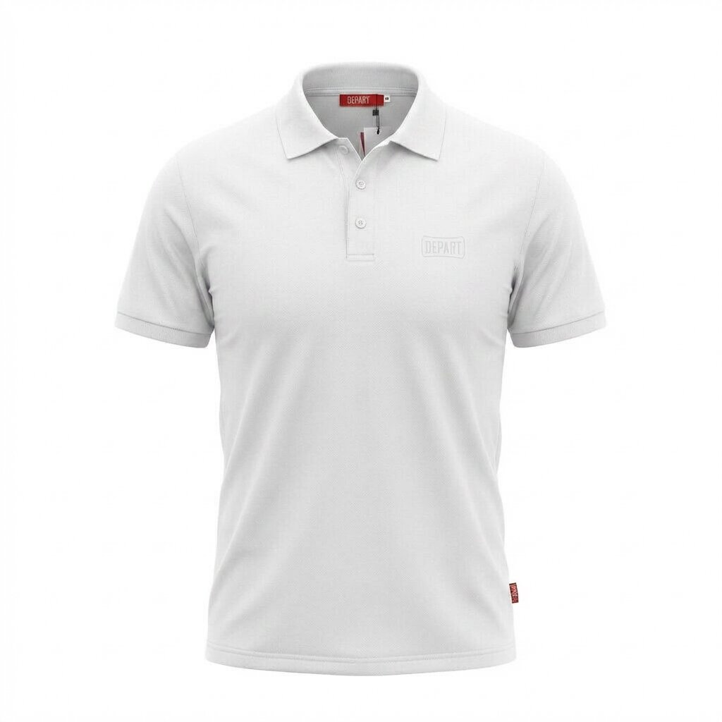 Kimland Polo Homme Blanc Classique Élégant