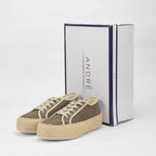 André Baskets Plateforme Toile Femme