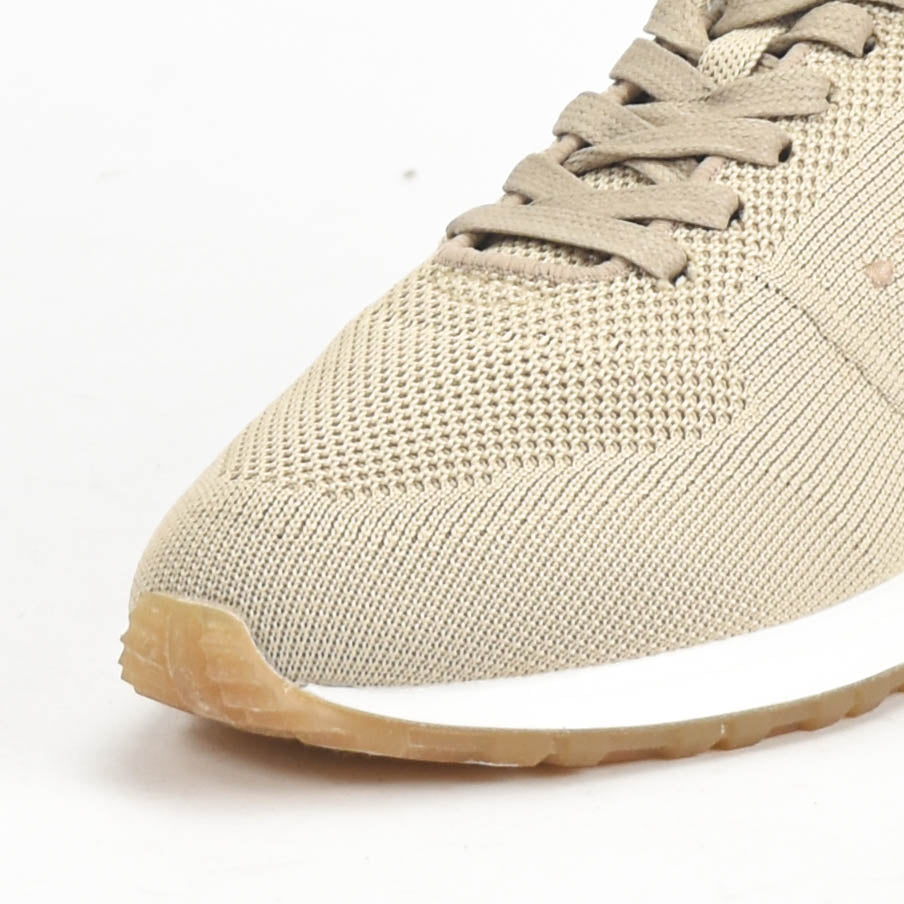 VO7 Baskets Milan Knit Beige Confortables Homme