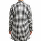 Veste Blazer Femme Motif Pied-de-Poule Élégante